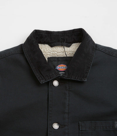 Dickies Duck High Pile Fleece Line Chore Jacket - Black