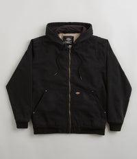 Dickies Hooded Duck Canvas Jacket Black Flatspot