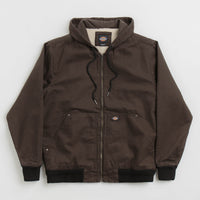 Dickies Hooded Duck Canvas Jacket - Dark Brown thumbnail