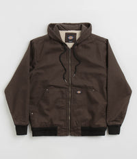 Dickies Hooded Duck Canvas Jacket - Dark Brown