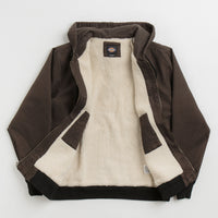 Dickies Hooded Duck Canvas Jacket - Dark Brown thumbnail