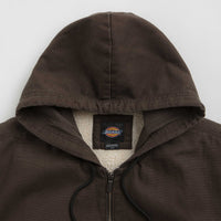 Dickies Hooded Duck Canvas Jacket - Dark Brown thumbnail