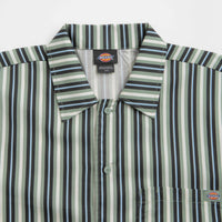 Dickies Multi Stripe Work Short Sleeve Shirt - Iceberg Green thumbnail