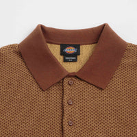 Dickies Rocky Knit Short Sleeve Polo Shirt - Oak Buff thumbnail