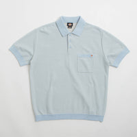 Dickies Rocky Knit Short Sleeve Polo Shirt - Whitecap Grey thumbnail