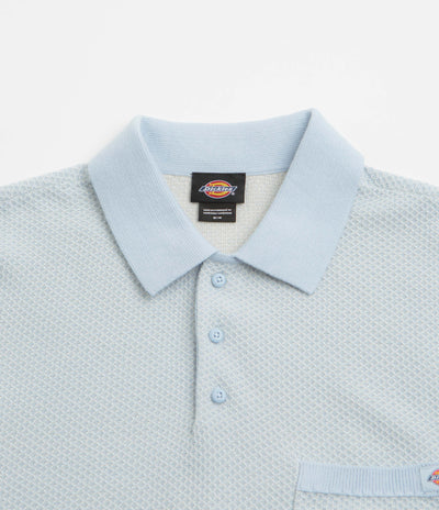 Dickies Rocky Knit Short Sleeve Polo Shirt - Whitecap Grey