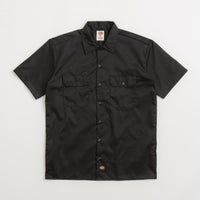 Dickies Short Sleeve Work Shirt - Black / Black thumbnail