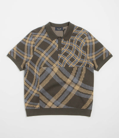 Dime Antique Polo Shirt - Brown Multi