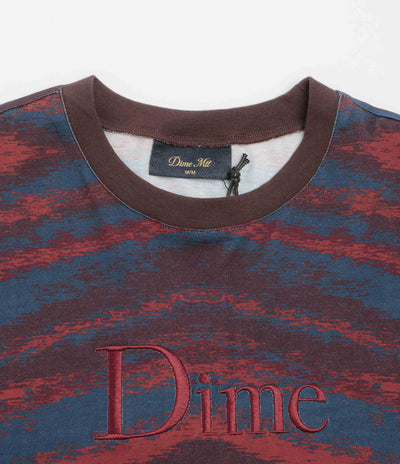 Dime Brushstroke Shirt - Bordeaux