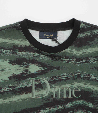 Dime Brushstroke Shirt - Hunter Green