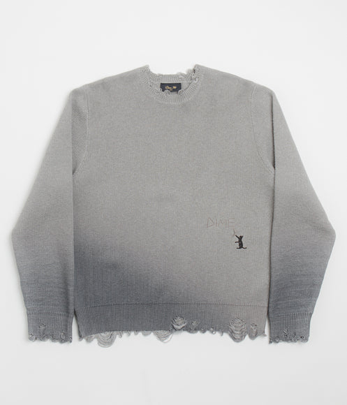 Dime Cat Knit Sweatshirt - Storm