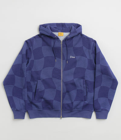 Dime Classic Checkmate Zip Hoodie - Navy