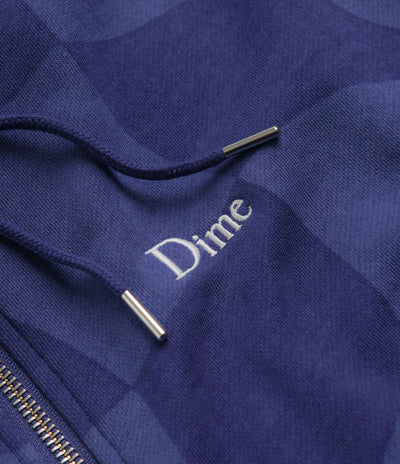 Dime Classic Checkmate Zip Hoodie - Navy