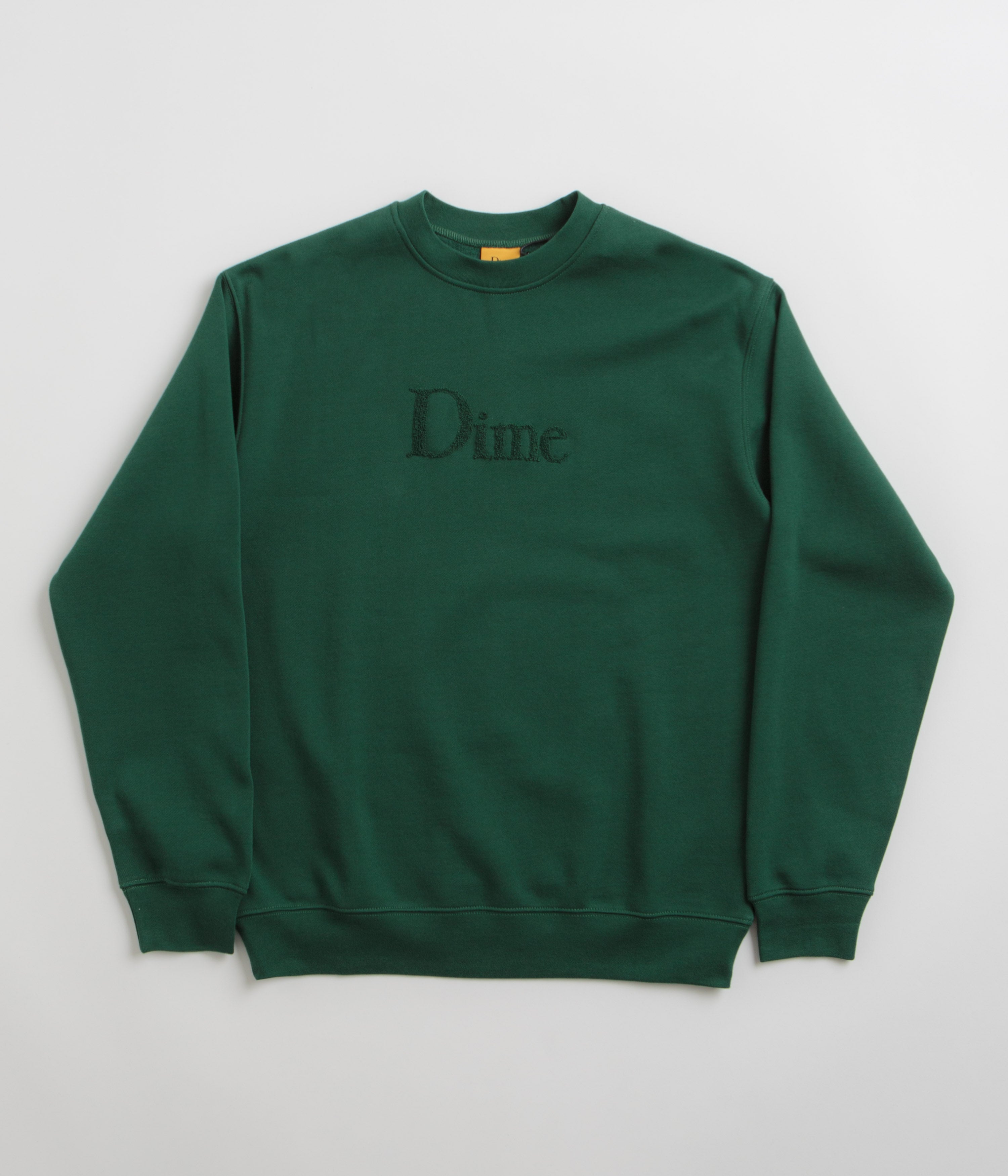 Dime Classic Small Logo Crewneck Sweatshirt - Black | Flatspot