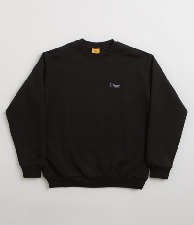 Dime Classic Small Logo Crewneck Sweatshirt - Black