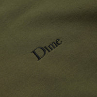 Dime Classic Small Logo Crewneck Sweatshirt - Dark Olive thumbnail