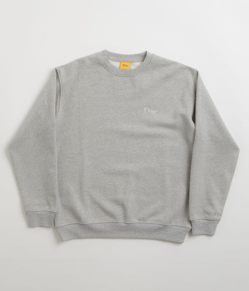 Dime Classic Small Logo Crewneck Sweatshirt - Heather Grey