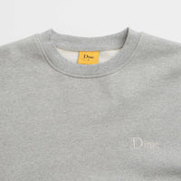 Dime Classic Small Logo Crewneck Sweatshirt - Heather Grey thumbnail