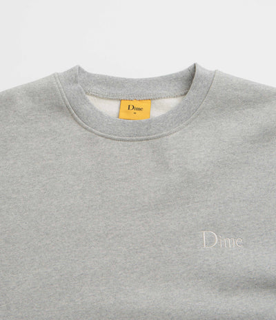 Dime Classic Small Logo Crewneck Sweatshirt - Heather Grey