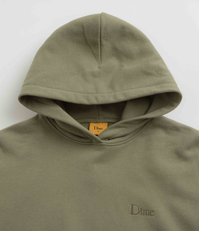 Dime Classic Small Logo Hoodie - Warm Khaki