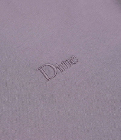 Dime Classic Small Logo T-Shirt - Plum Grey