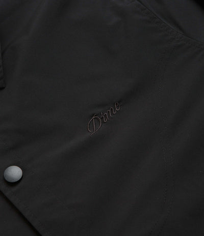 Dime Cursive Coach Jacket - Black