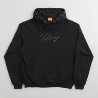 Dime Cursive French Terry Hoodie - Black thumbnail