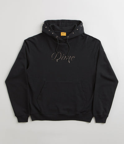 Dime Cursive French Terry Hoodie - Black