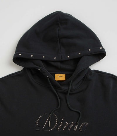 Dime Cursive French Terry Hoodie - Black