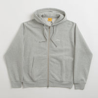 Dime Cursive Zip Hoodie - Heather Grey thumbnail