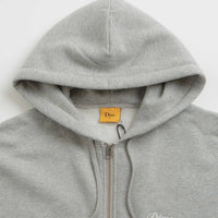 Dime Cursive Zip Hoodie - Heather Grey thumbnail