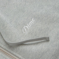 Dime Cursive Zip Hoodie - Heather Grey thumbnail