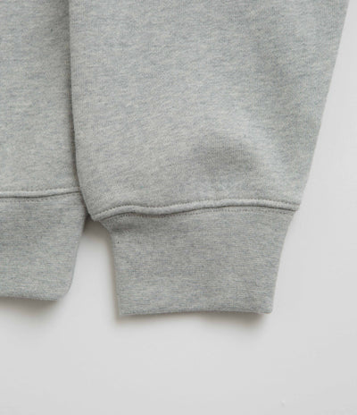 Dime Cursive Zip Hoodie - Heather Grey