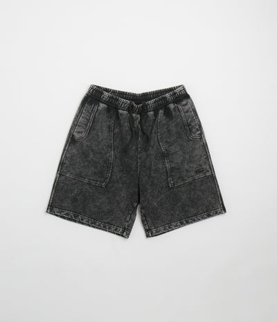 Dime Cyclone French Terry Shorts - Black Snow Washed