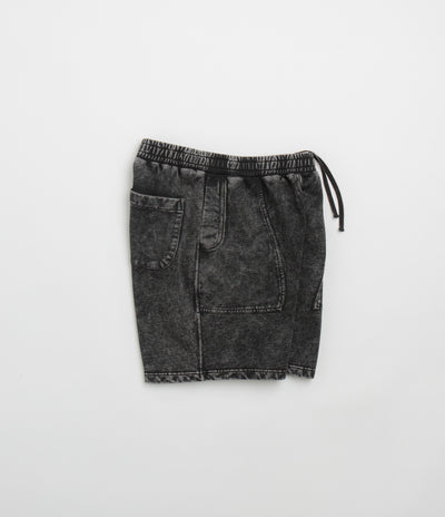 Dime Cyclone French Terry Shorts - Black Snow Washed