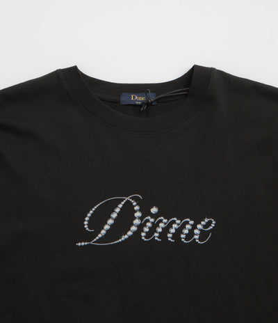 Dime Icy Cursive T-Shirt - Black