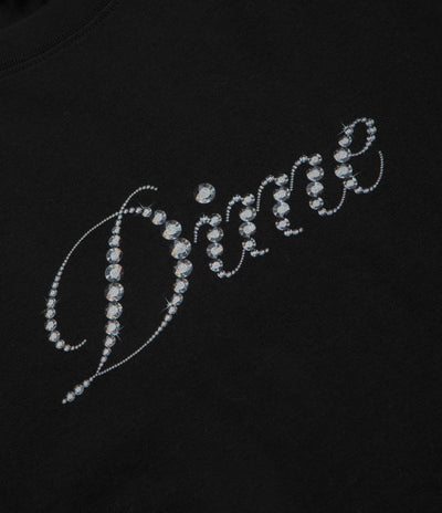 Dime Icy Cursive T-Shirt - Black