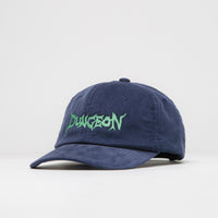 Dungeon Embroidered Logo Cap - Navy / Electric Green thumbnail