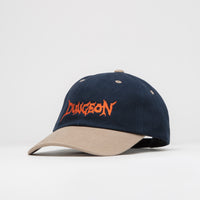 Dungeon Embroidered Logo Cap - Navy Taupe / Neon Orange thumbnail