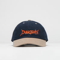 Dungeon Embroidered Logo Cap - Navy Taupe / Neon Orange thumbnail