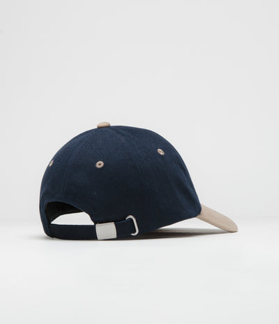 Dungeon Embroidered Logo Cap - Navy Taupe / Neon Orange