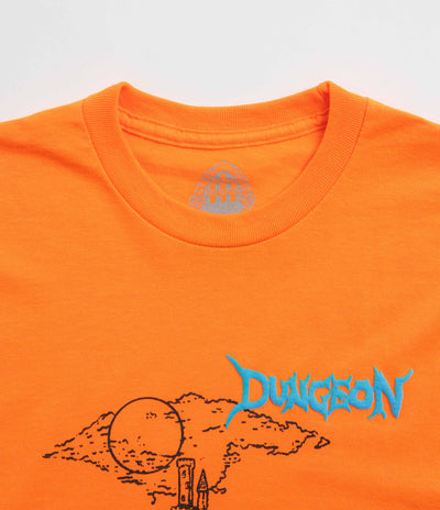 Dungeon Knight Castle Long Sleeve T-Shirt - Orange