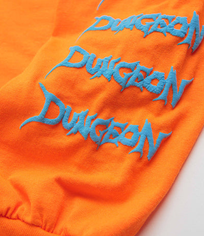 Dungeon Knight Castle Long Sleeve T-Shirt - Orange