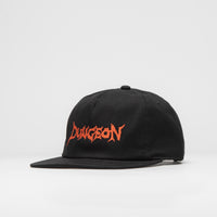 Dungeon Organic Logo Cap - Black / Neon Orange thumbnail