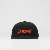 Dungeon Organic Logo Cap - Black / Neon Orange thumbnail