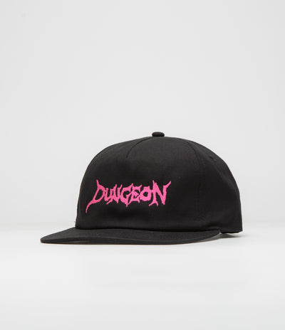 Dungeon Organic Logo Cap - Black / Neon Pink