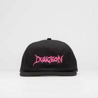 Dungeon Organic Logo Cap - Black / Neon Pink thumbnail