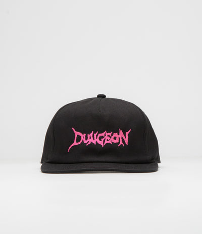 Dungeon Organic Logo Cap - Black / Neon Pink