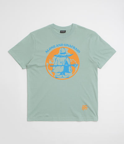 Flatspot Alone And Unafraid T-Shirt - Blue Aloe