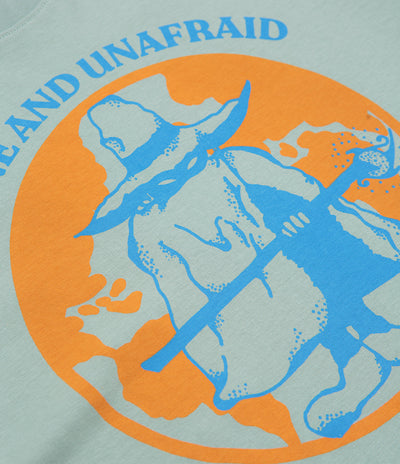 Flatspot Alone And Unafraid T-Shirt - Blue Aloe